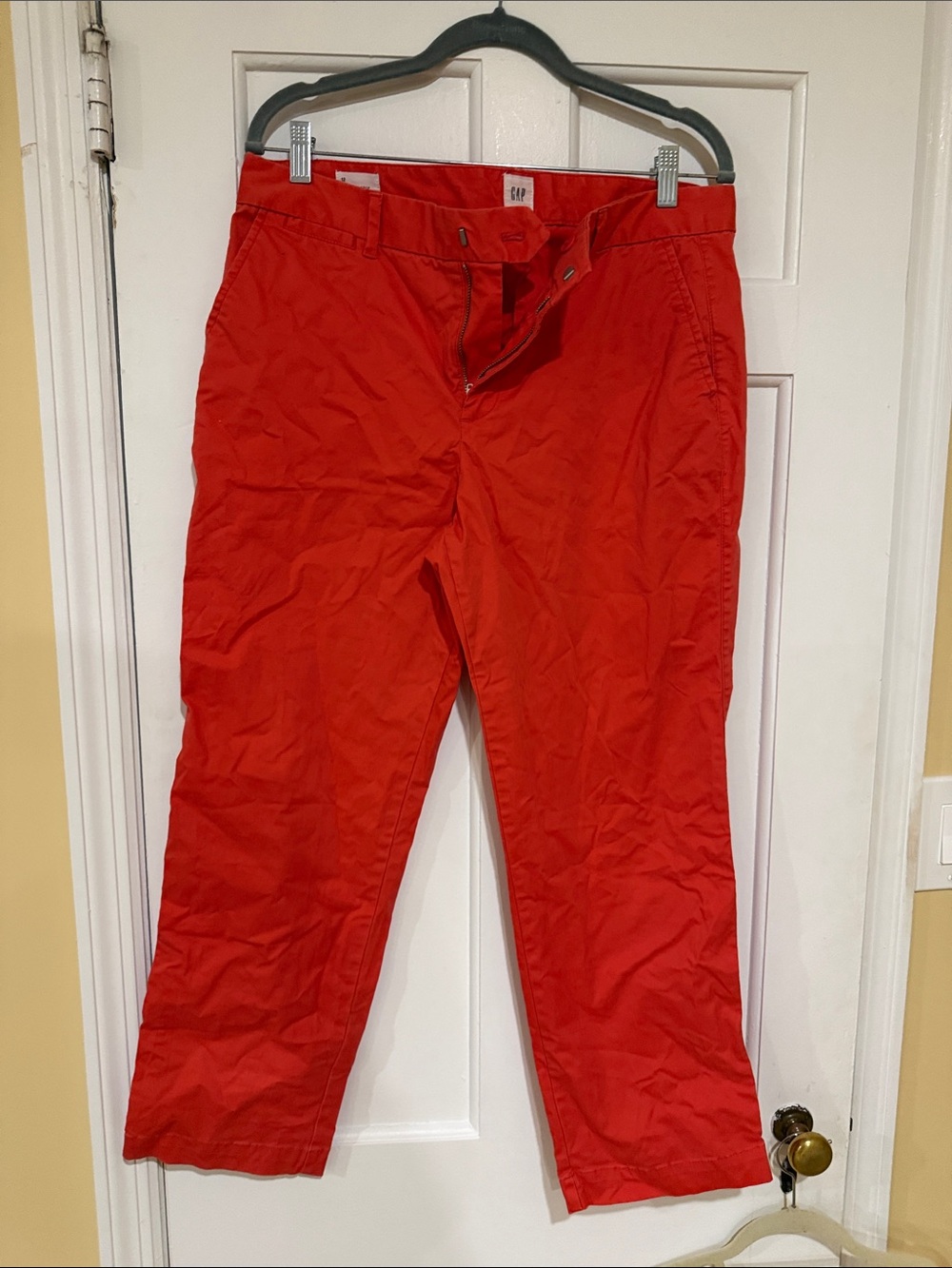 GAP Men's Bright Red Chino Pants